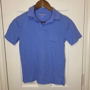 Crewcuts by J. Crew Kids Boys Blue Short Sleeve Pocket Polo Shirt‎ Size L
